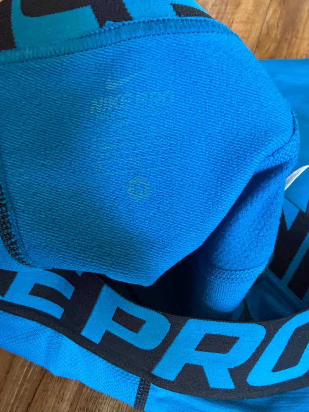 Nike Pro Men’s Blue Black Hyperwarm Compression Tights Size Medium - Picture 5 of 9